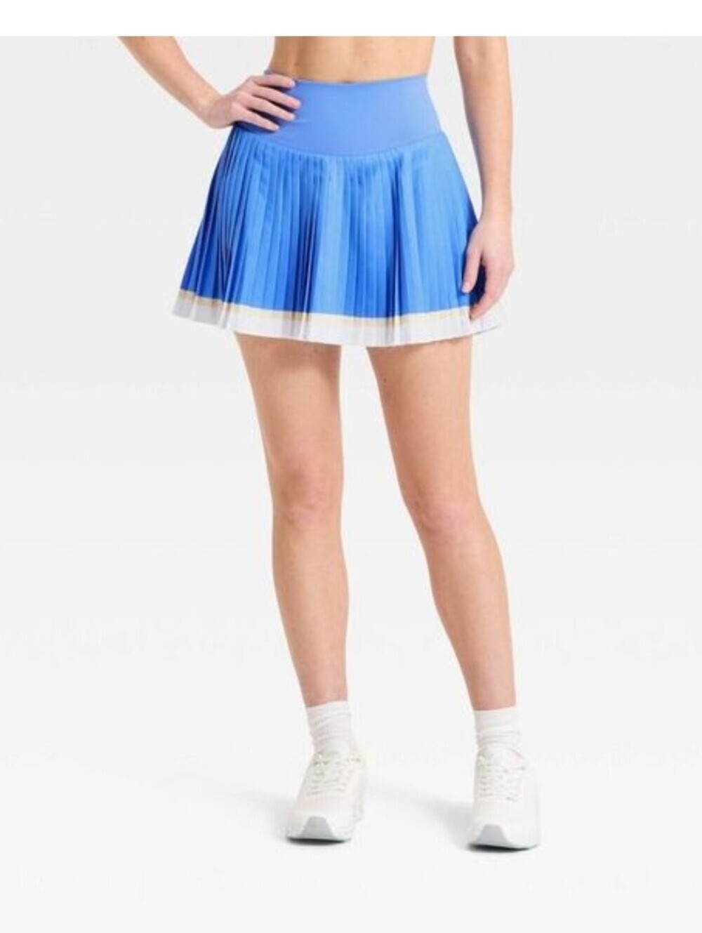 All In Motion Women's High-Rise Pleated Woven Skort Blue Size S